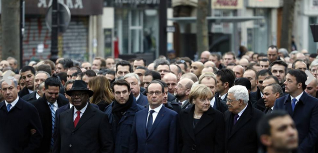 Marcia della pace. Parigi 11 Gennaio 2015