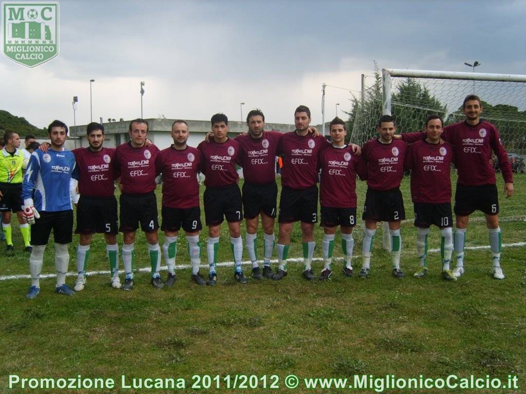 Miglionico Calcio sceso in campo contro il Marconia il 25 Marzo 2012 (Foto: Miglionicoalico.it)