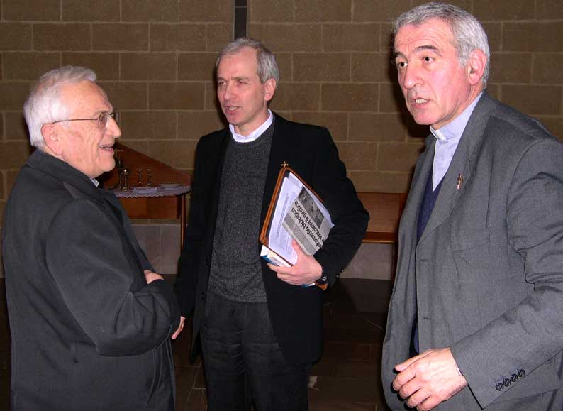 Don Franco Conese, don Maurizio Chiodi e Padre Severino Donadoni