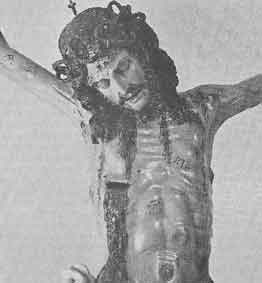 Crocifisso di Frate Umile da Petralia (Chiesa del Crocifisso di Salemi, Trapani). Foto gentilmente inviatami dal Prof. Rosolino La Mattina di Palermo