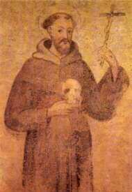 Padre Eufemio da Miglionico (Chiesa Santa Maria delle Grazie. Affresco del XVIII sec., d'ignoto).