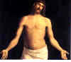 Cristo risorto. Particolare del polittico di Cima da Conegliano