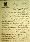 Lettera di Mons. Augusto Bertazzoni all'arciprete di Miglionico Don Donato Gallucci (archivio storico di Gabriele Scarcia) 1p. Clicca sulla foto per ingrandirla