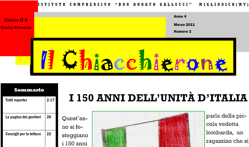 Leggi Il Chiacchierone (numero di Marzo 2011)