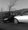 Le due auto coinvolte nell'incidente (Foto: Il Quotidiano della Basilicata)