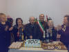Emanuele Pecora festeggiato dai suoi parenti e dal sindaco Angelo Buono