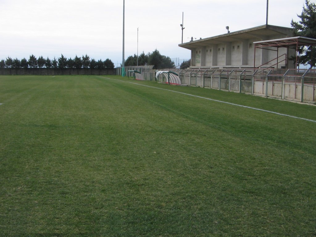 Lo stadio di Miglionico