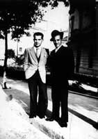 I fratelli Damiano e Michele Nicoletti in una foto del 2 Ottobre 1941